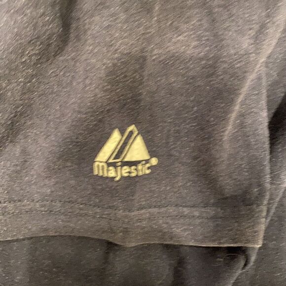 Majestic Tampa Bay Rays Shirt Mens Sz S Blue MLB Baseball Button #13 autographed - Picture 6 of 7